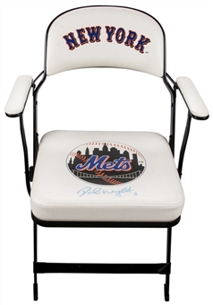 David Wright Game Used and Signed Locker Room Chair (MLB Authenticated, Mets/Steiner LOA & JSA) 